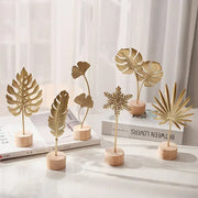 gold iron leaf decoration, view 7 - MRSLM