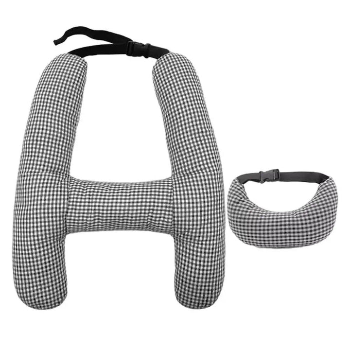 Comfort Kid & Adult Car Seat Neck Support Pillow - H-Shape Travel Cushion for Safe, Cozy Journeys