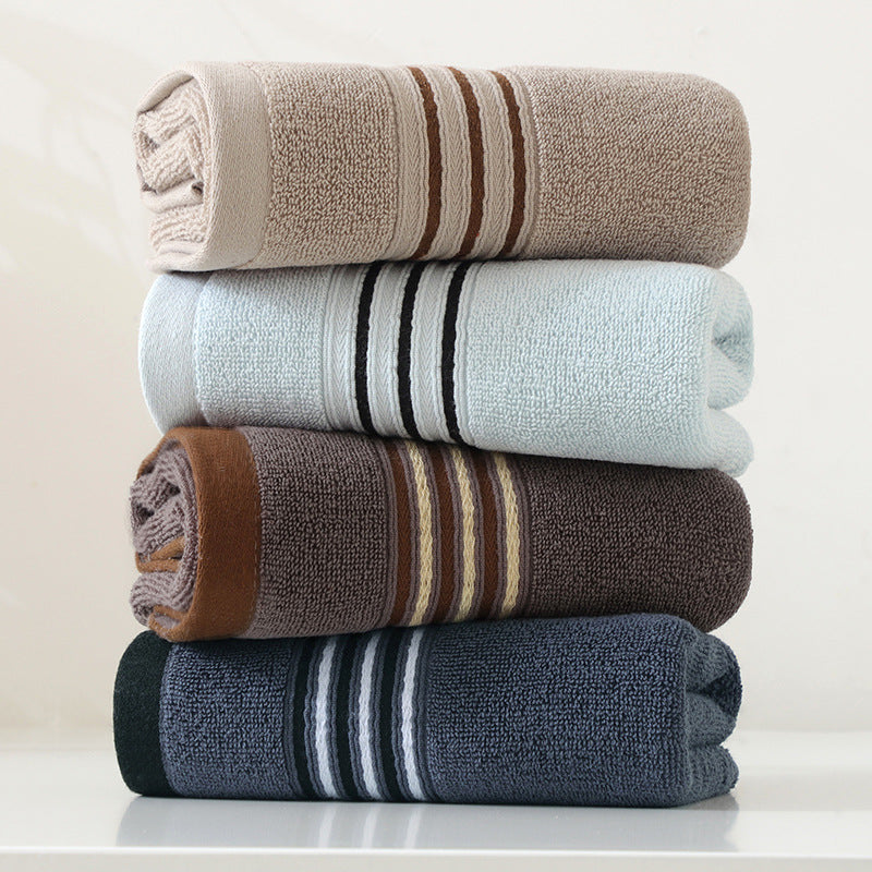 cotton striped towel, view 6 - MRSLM