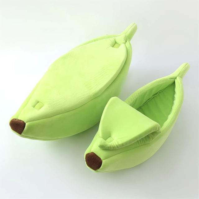banana shape soft pet bed, view 3 - MRSLM