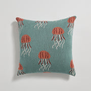 jellyfish knitted cotton pillow cover, view 3 - MRSLM