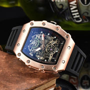 Hollow barrel sports men's watch, view 12 - MRSLM