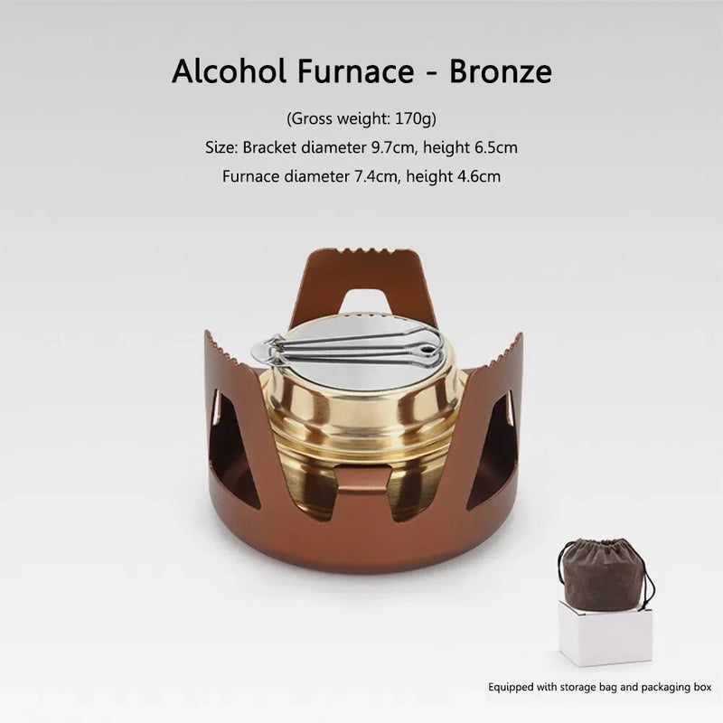 portable mini alcohol stove, view 3 - MRSLM