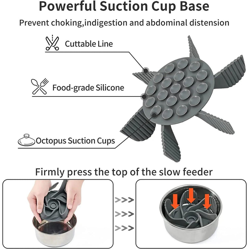 Slow feeder insert for dog bowls, view 7 - MRSLM