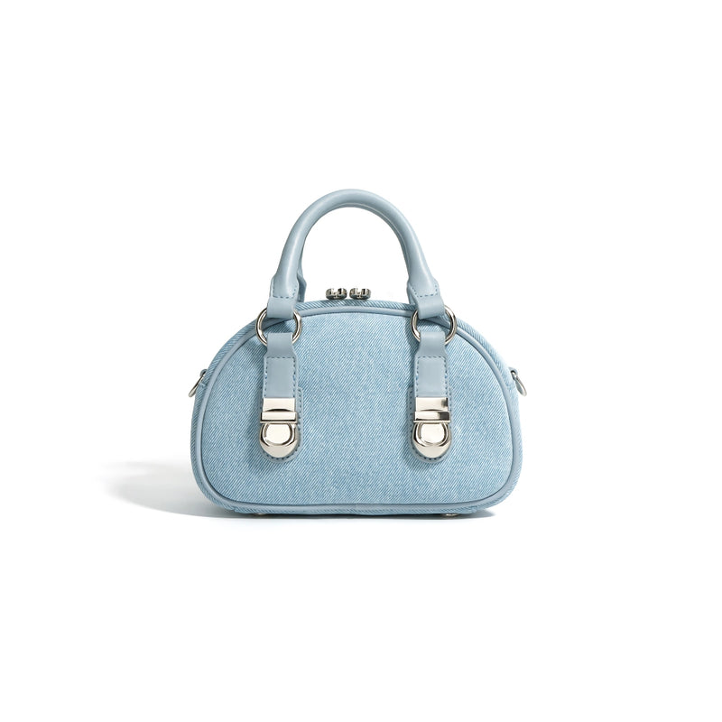 Mini denim handbag, view 2 - MRSLM