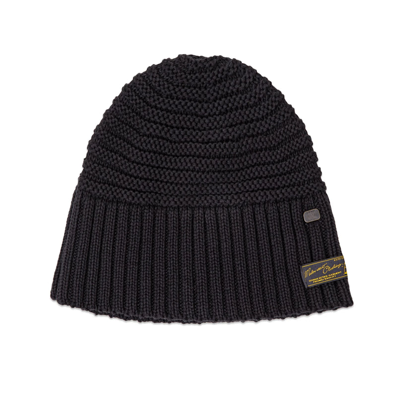 black knitted fisherman hat, view 2 - MRSLM
