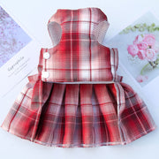 plaid dog dress harness, view 10 - MRSLM