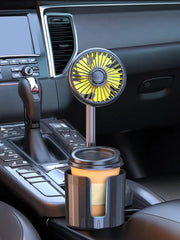 2-in-1 car cup holder fan with usb, view 8 - MRSLM