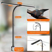double head LED desk lamp, view 9 - MRSLM
