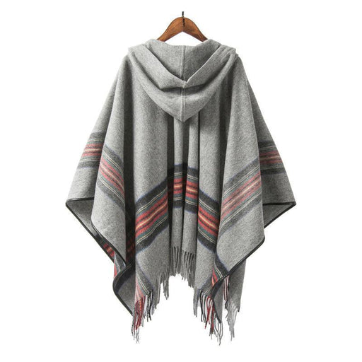 handmade wool maxi cloak with lace-up front - MRSLM