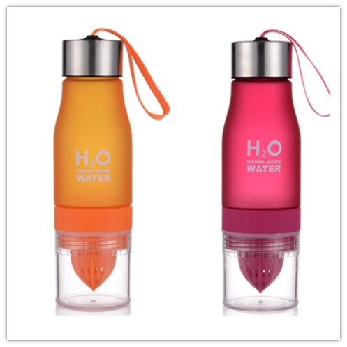 colorful frosted plastic water bottle, view 19 - MRSLM