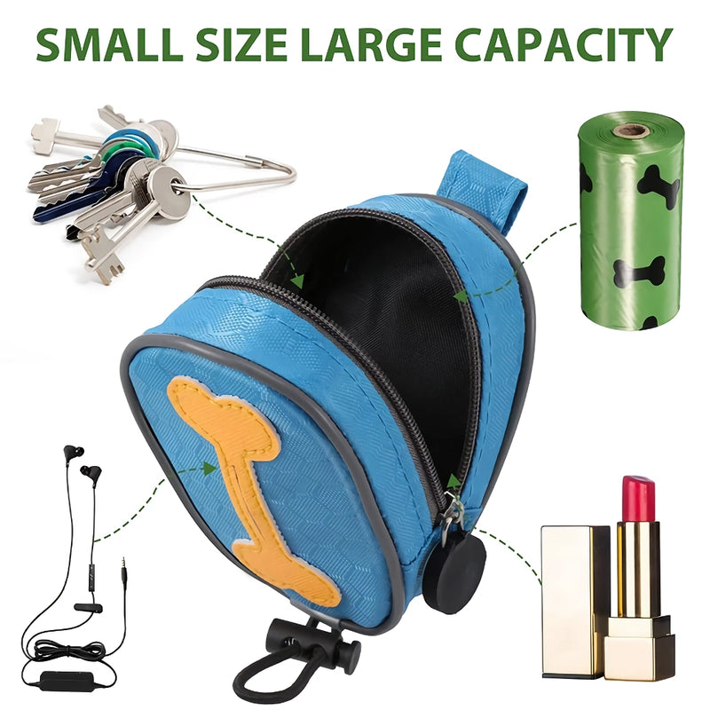 dog poop bag holder for leash, view 4 - MRSLM
