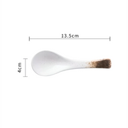 japanese ceramic soup spoon, view 6 - MRSLM