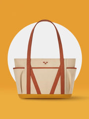 large-capacity canvas tote bag, view 4 - MRSLM