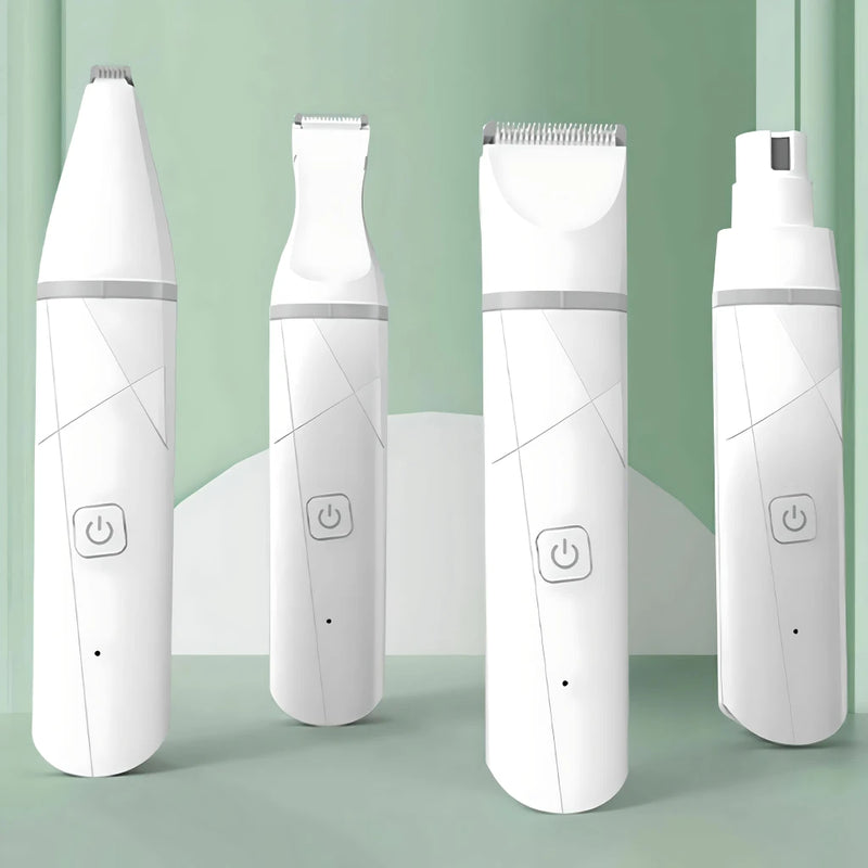 Kit de higiene elétrica 4 em 1 para animais de estimação