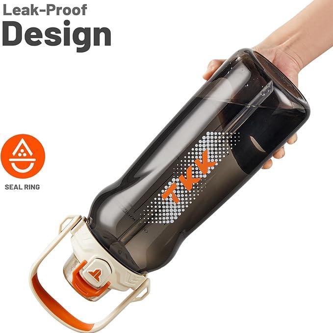 Tritan water bottle with straw, view 7 - MRSLM