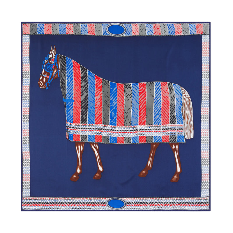 silk blend square scarf, view 2 - MRSLM
