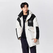 Men's hooded down jacket, view 3 - MRSLM