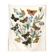 mushroom botanical tapestry wall hanging, view 3 - MRSLM