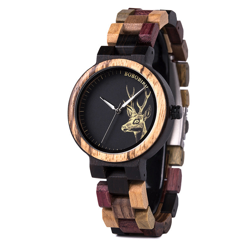 Retro-Uhr aus Holz für Studentenpaare