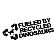 Recycled dinosaurs vinyl car decal - MRSLM