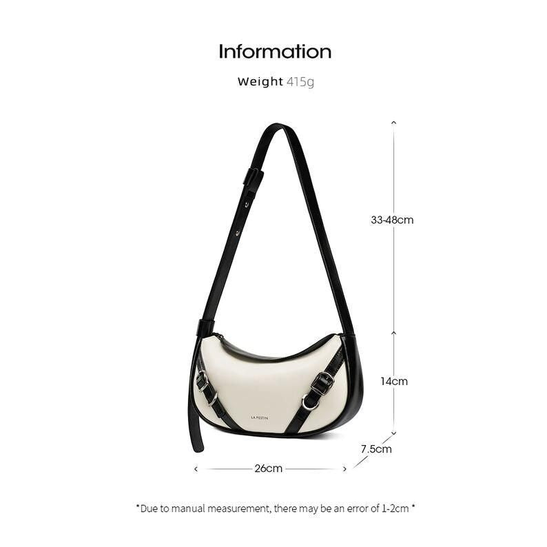 Bolsa Baguette elegante para ombro e transversal
