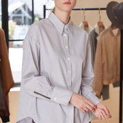 striped long sleeve shirt, view 7 - MRSLM