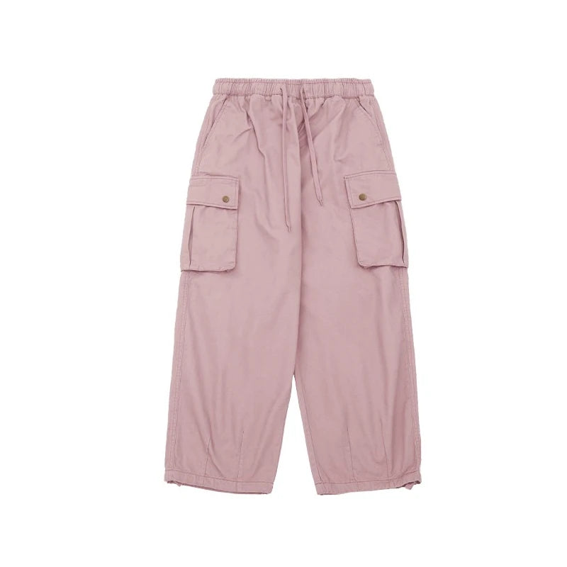 Unisex Safari Style Cargo Pants with Flap Pockets