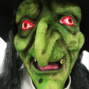 Halloween long hair latex mask, view 4 - MRSLM