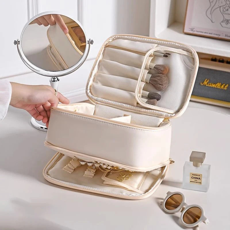 makeup brush and jewelry organizer bag, view 5 - MRSLM