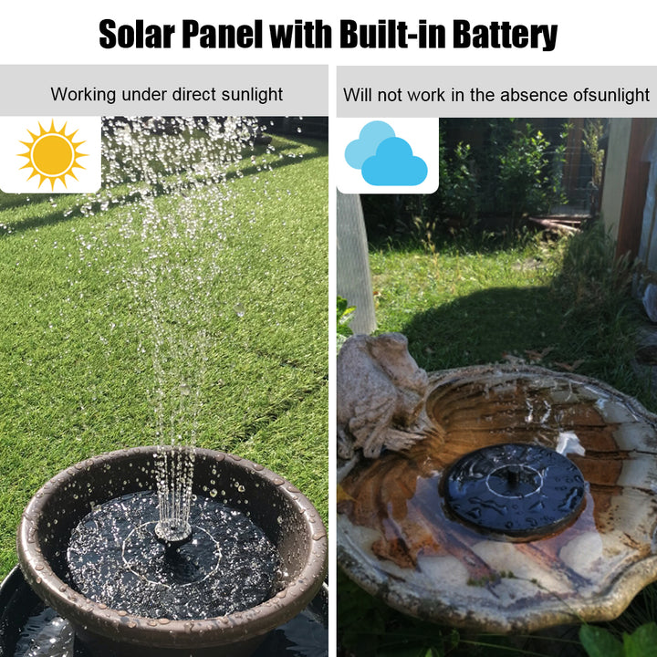 Solar-Powered Floating Fountain: Enhance Your Garden Oasis