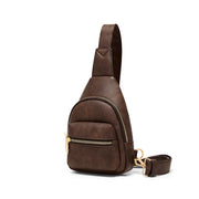 PU leather sling bag, view 4 - MRSLM