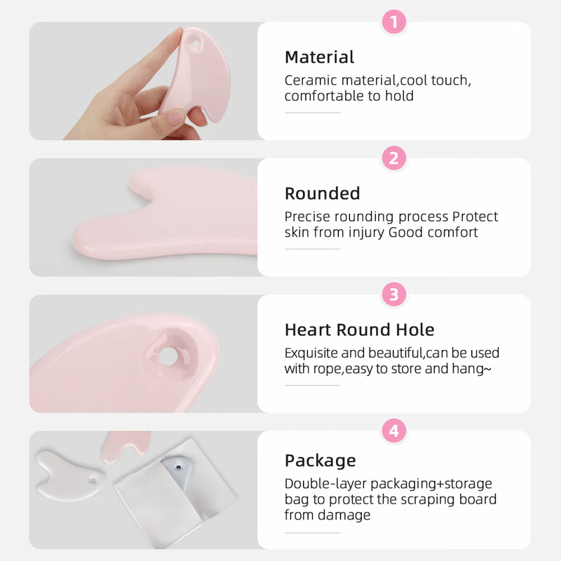 ceramic gua sha face massager, view 8 - MRSLM