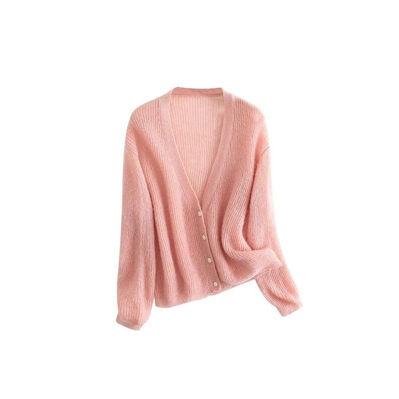 Kuscheliger Damen-Cardigan aus Mohair-Wollmischung