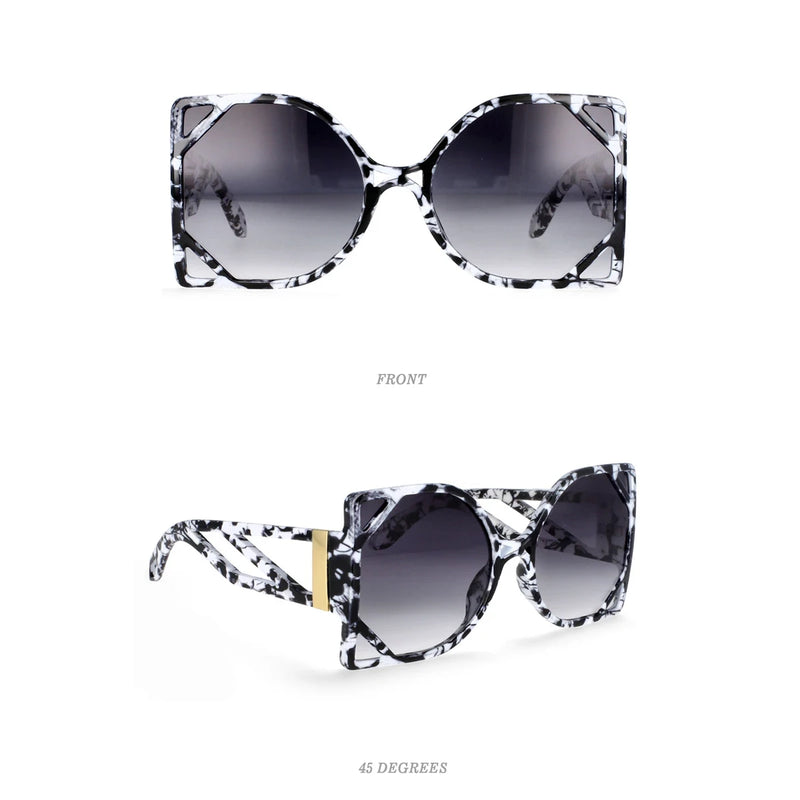 oversized square women's sunglasses, view 8 - MRSLM