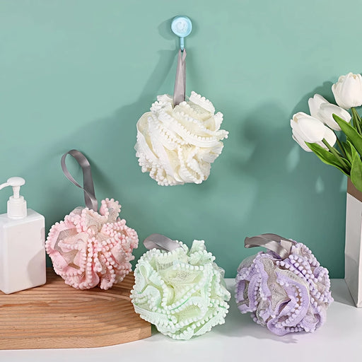 flower lace bath sponge ball - MRSLM