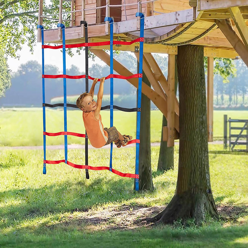 kids climbing cargo net, view 3 - MRSLM