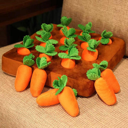 plush carrot snuffle mat chew toy - MRSLM