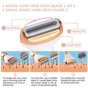 electric shaver and epilator for women, view 5 - MRSLM