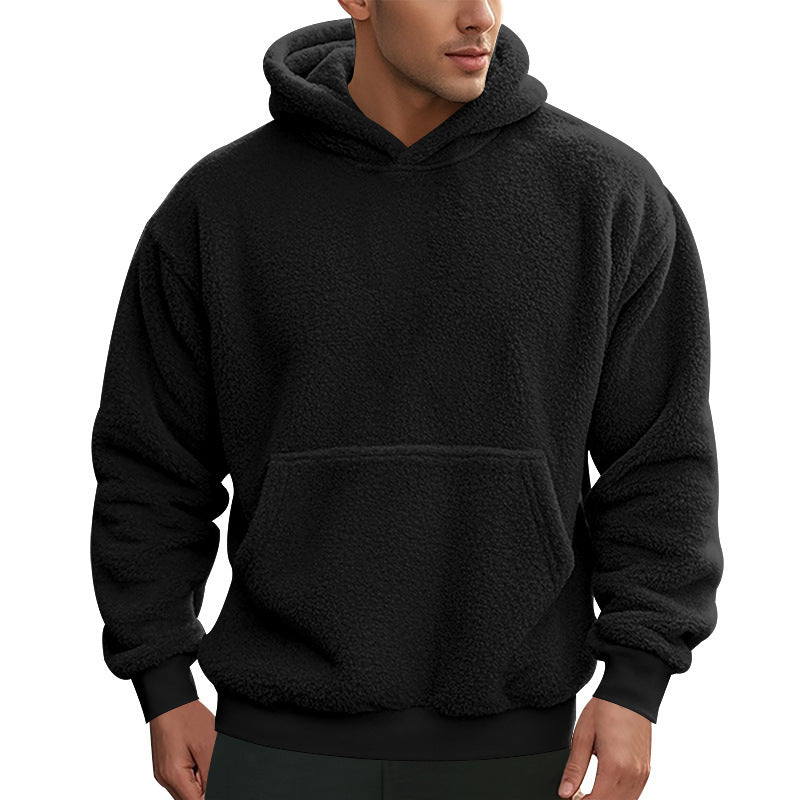 men's double-sided velvet loose sweater, view 7 - MRSLM
