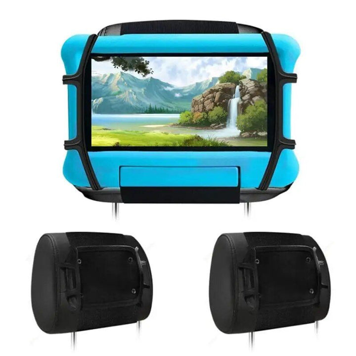 Flexible Silicone Car Headrest Tablet Holder - Perfect for 7-10.9 Inch Tablets, Ideal for Kids' Back Seat Entertainment