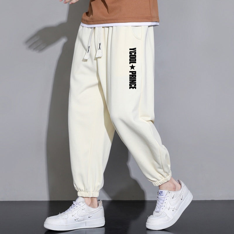 cropped casual loose mens long pants, view 14 - MRSLM