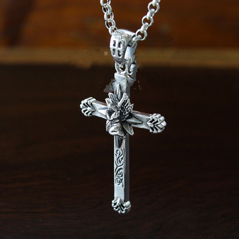 Retro Personalized Design Cross Pendant