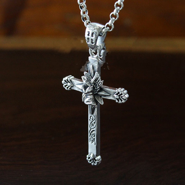 Retro Personalized Design Cross Pendant