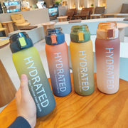 large capacity gradient frosted water bottle, view 8 - MRSLM
