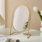 large minimalist desktop makeup mirror, view 3 - MRSLM