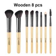 8-piece makeup brush set, view 4 - MRSLM