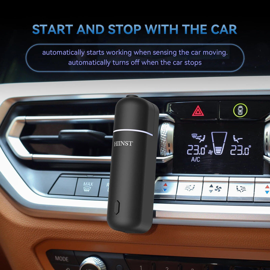 Luxurious Aroma Journey: Electric Waterless Car Perfume Diffuser with Vent Clip