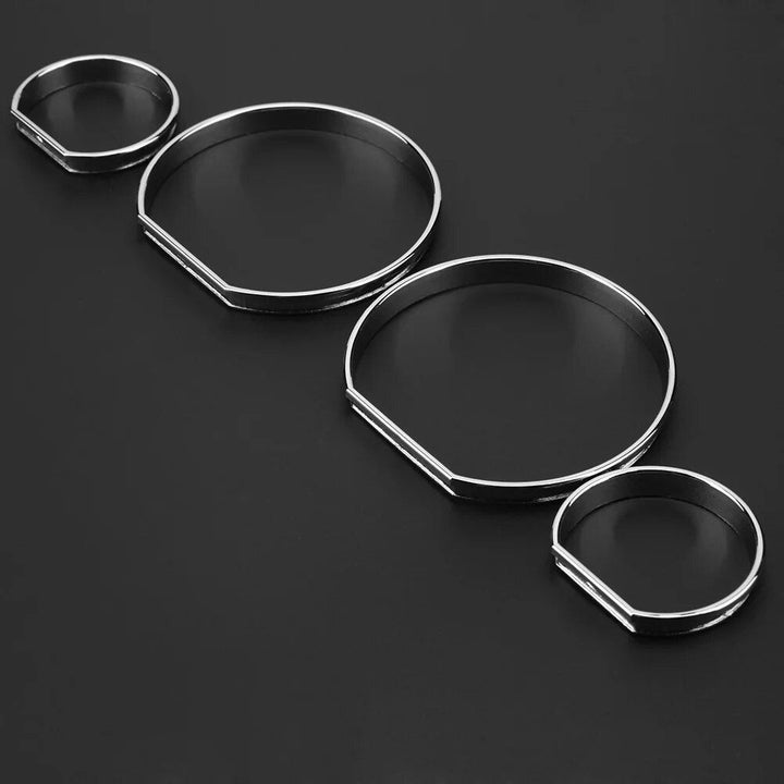 BMW E46 Dashboard Dial Rings Trim Set