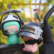 Cute cartoon motorcycle ornament, view 5 - MRSLM